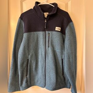 The North Face Black Sherpa Fleece Jacket with Contrast Logo Tag